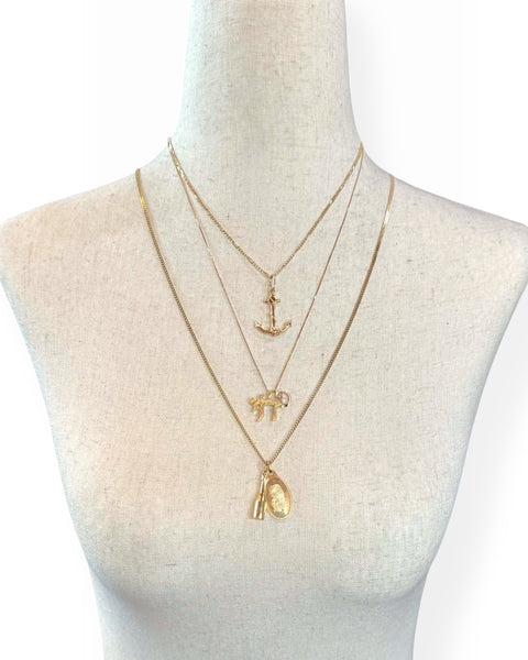 14k Gold Fortuna Bar Charm