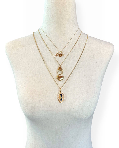 14k Gold Puffy Heart Charm