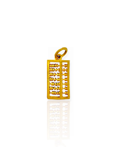 24k Gold Abacus Charm