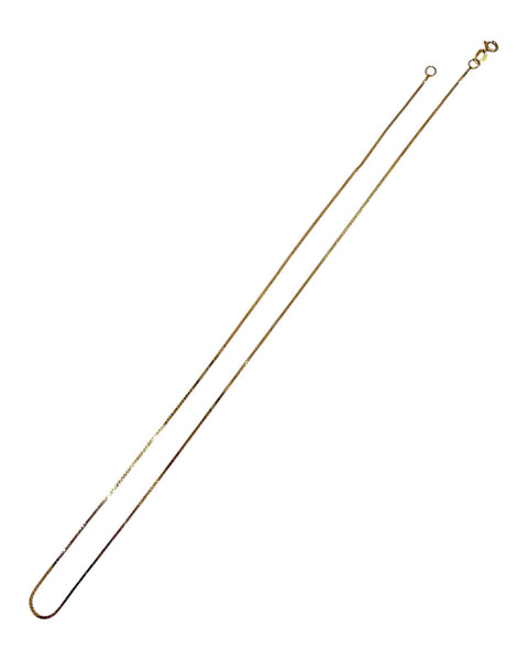 14k Gold Serpentine Chain Necklace (16.125