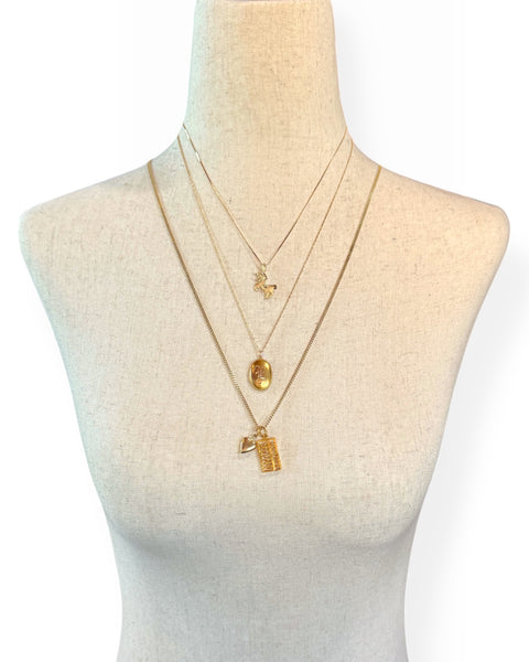 14k Gold Letter E Charm