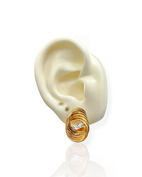 14k Gold Ring Earrings