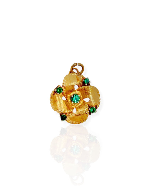 14k Gold Celtic Shield Knot Charm