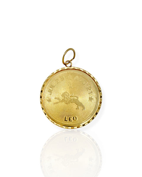 14k Gold Leo Charm