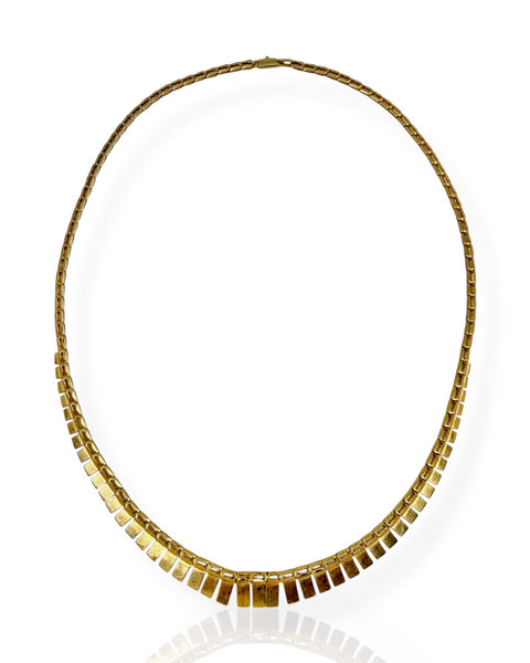 18k Gold Cleopatra Necklace (18.25