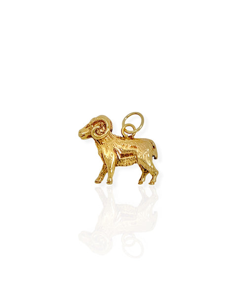 9k Gold Ram/Aries Charm
