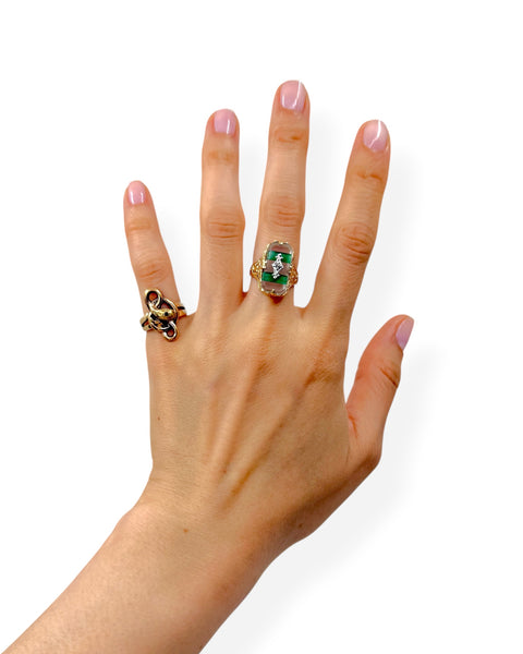 14k Gold Snake Ring (4.5)