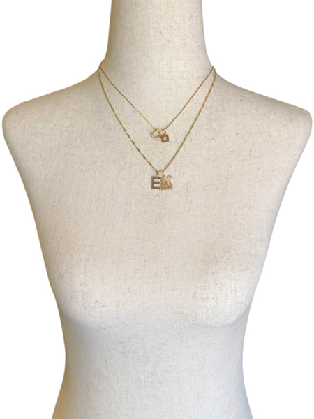 14k Gold Letter D Charm