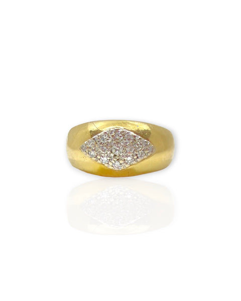 18k Gold Diamond Dome Ring (7)
