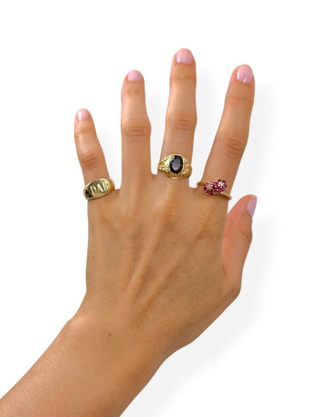14k Gold DAB Signet Ring (3.75)