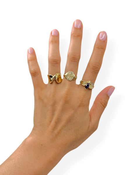 14k Gold Twist Ring (5.75)