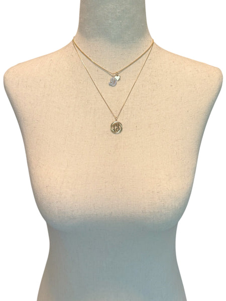 14k Gold Diamond Letter D Charm
