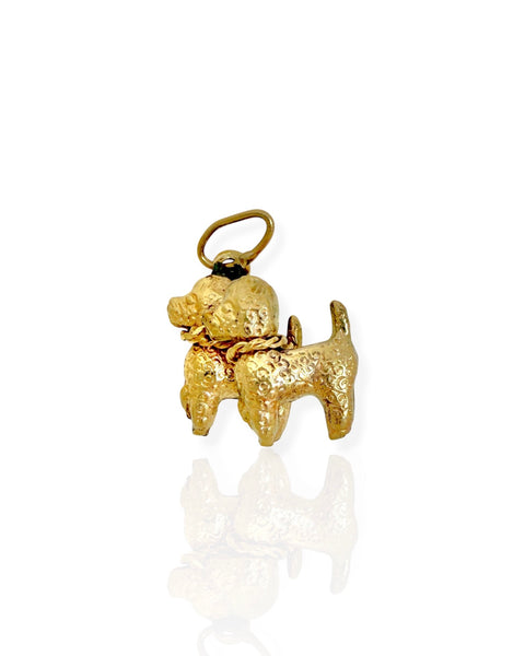 14k Gold Poodles Charm