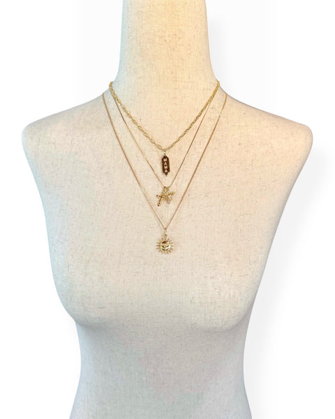14k Gold Sun Charm
