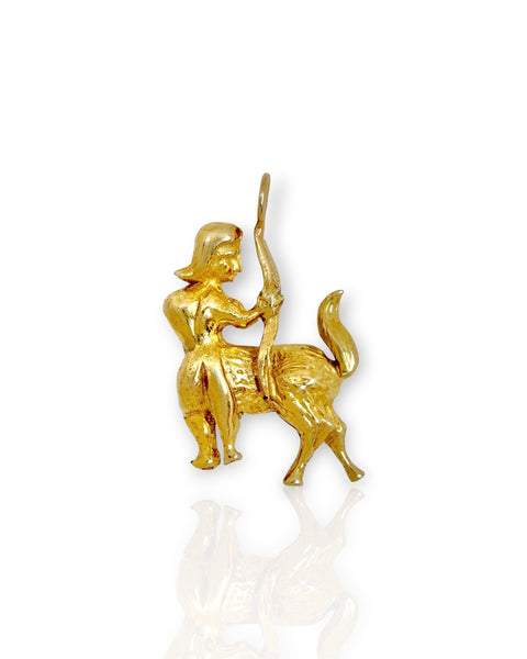 14k Gold Sagittarius Charm