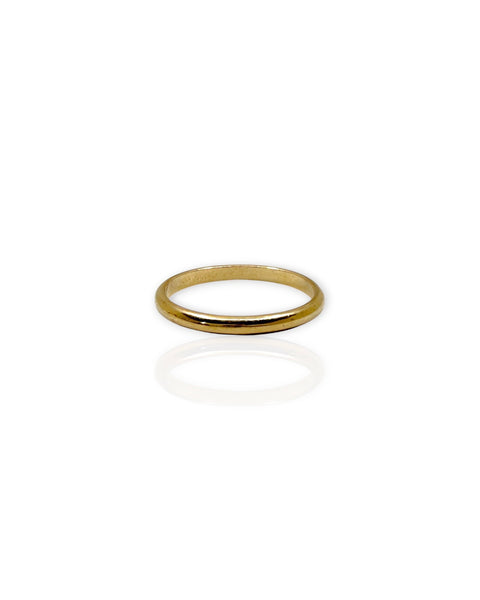 14k Gold Plain Ring (5.5)
