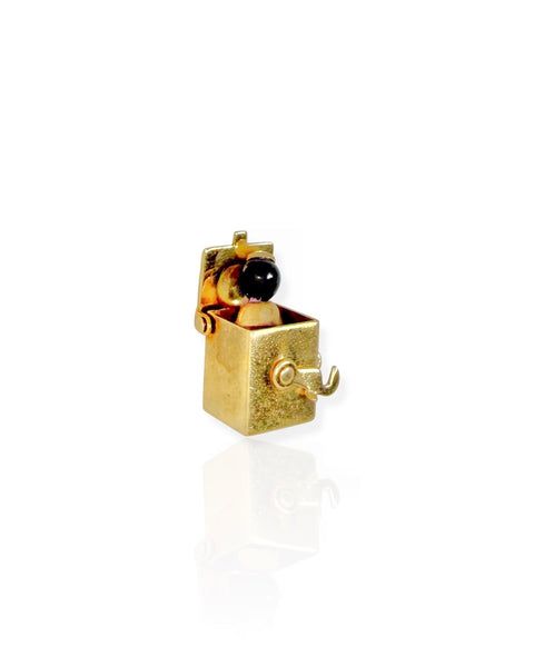 14k Gold Jack in the Box Charm