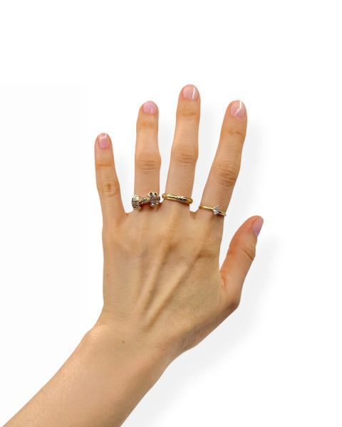 14k Gold Marquise Diamond Ring (5.5)