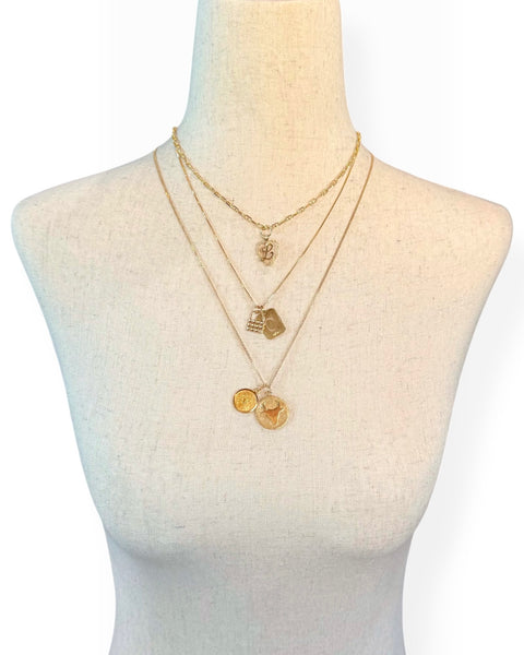 14k Gold Letter L Charm