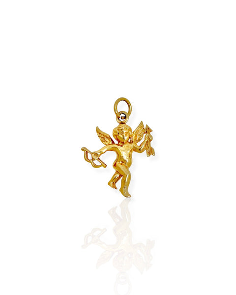 14k Gold Cupid Charm