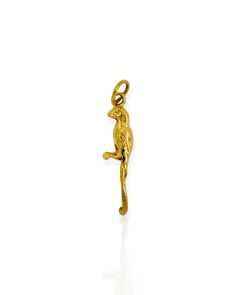 14k Gold Parrot Charm