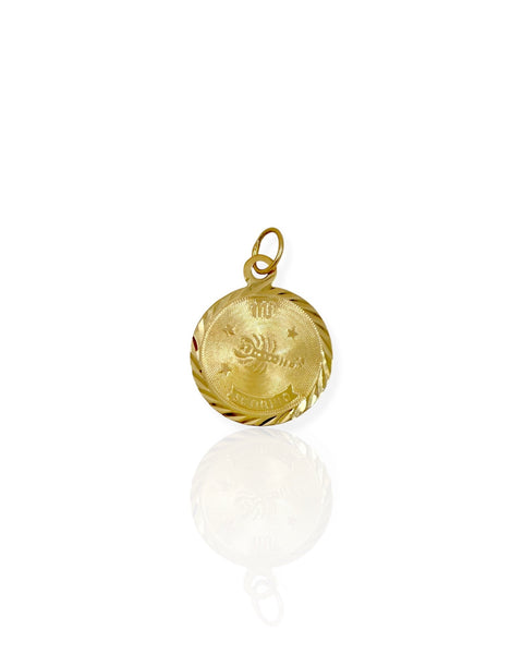 14k Gold Scorpio Charm