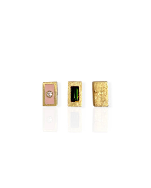 10k Gold Rectangle Beads