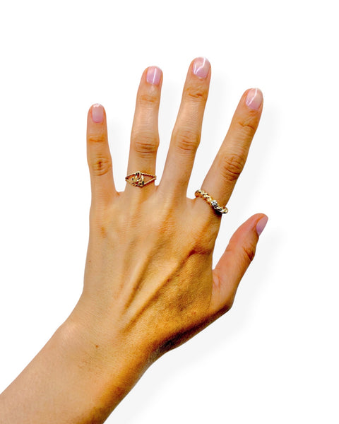 14k Gold Letter G Ring (5.25)