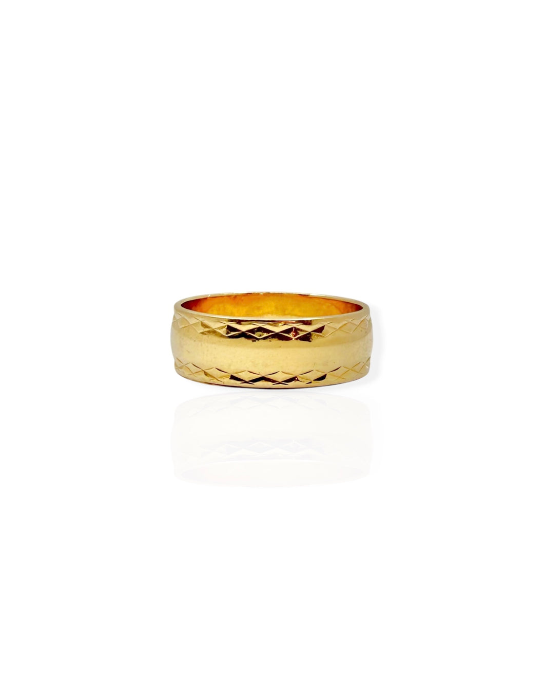 14k Gold Textured Ring (7)