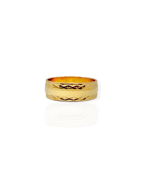 14k Gold Textured Ring (7)