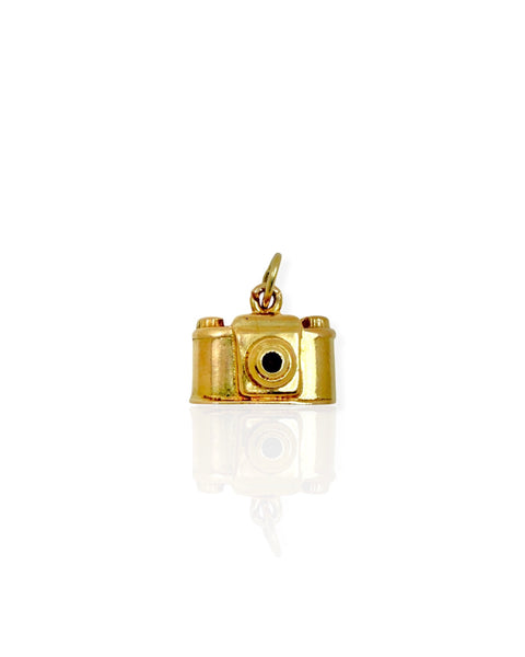 14k Gold Camera Charm