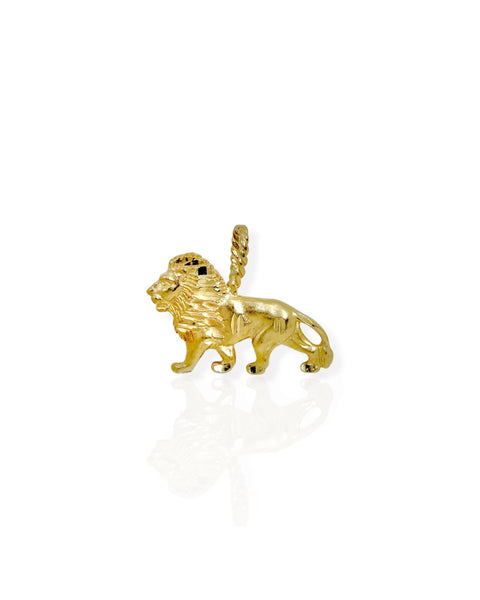 14k Gold Lion Charm