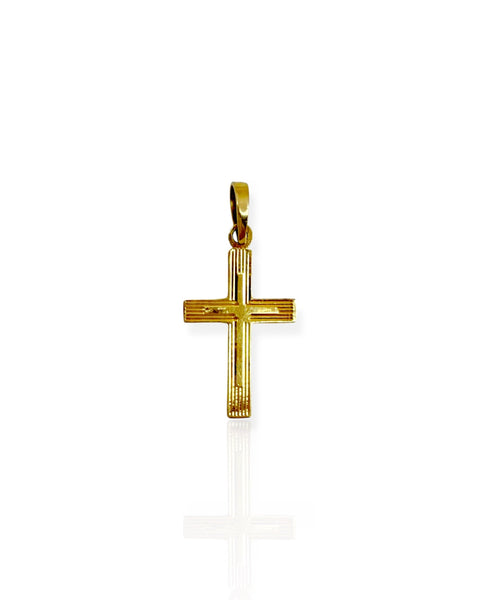 14k Gold Cross Charm