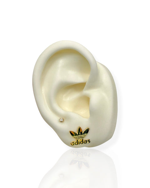 10k Gold Adidas Earring