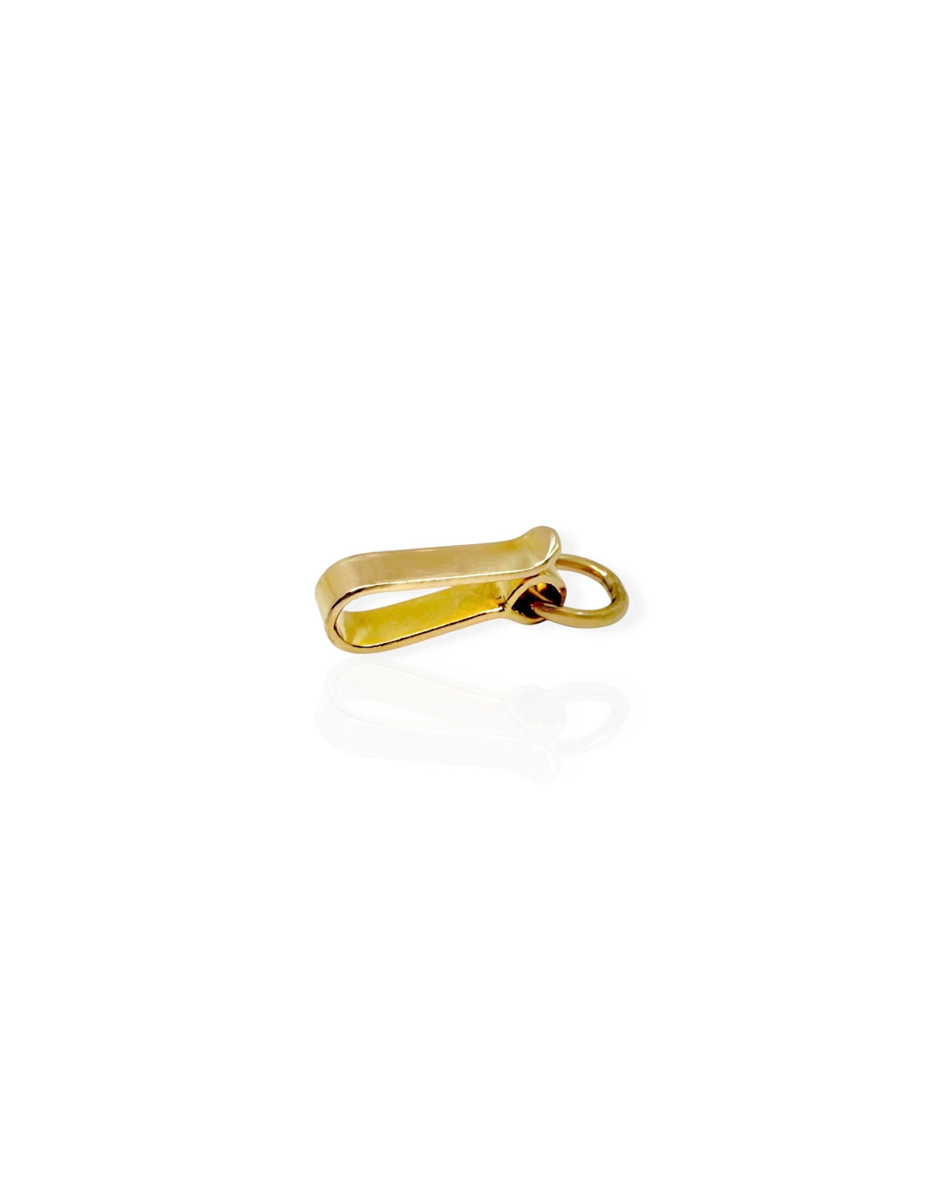 14k Gold Hook Charm Holder