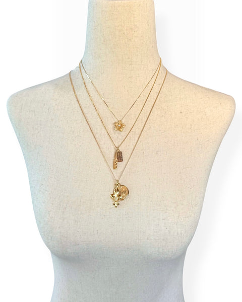 18k Gold Fleur De Lis Charm
