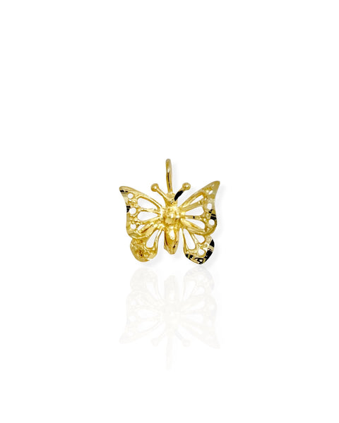 14k Gold Butterfly Charm