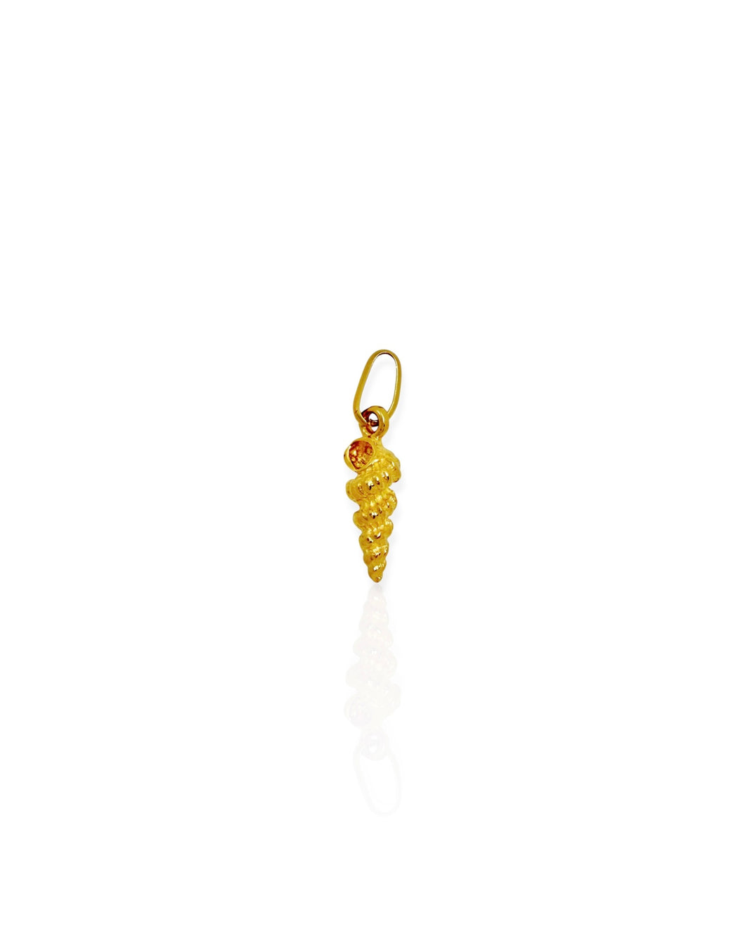 18k Gold Seashell Charm