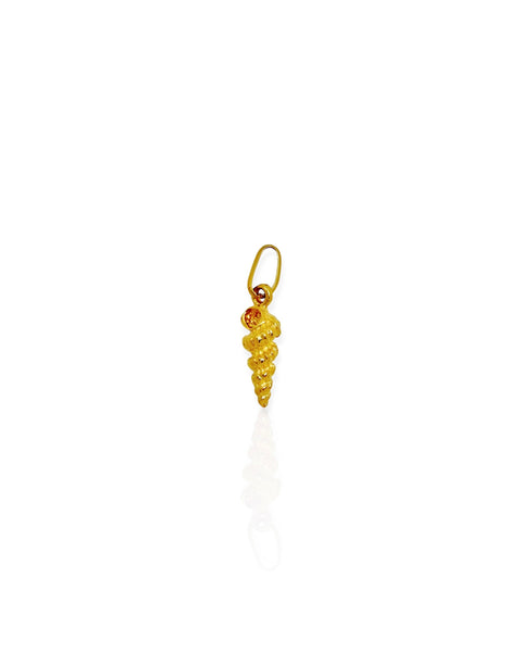 18k Gold Seashell Charm