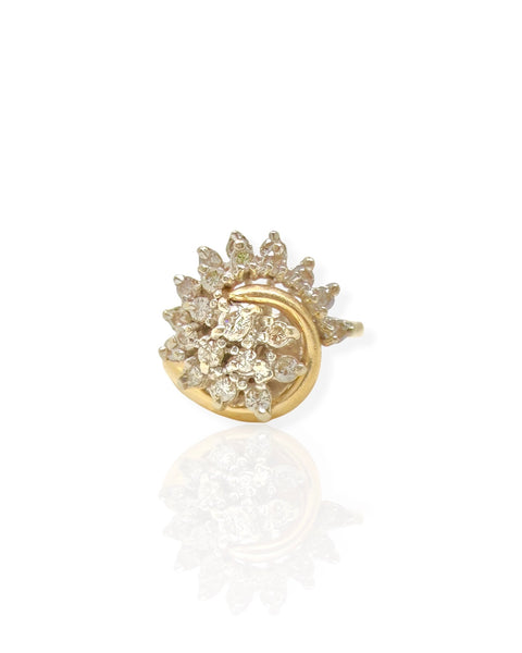 14k Gold Diamond Cluster Ring (4.25)
