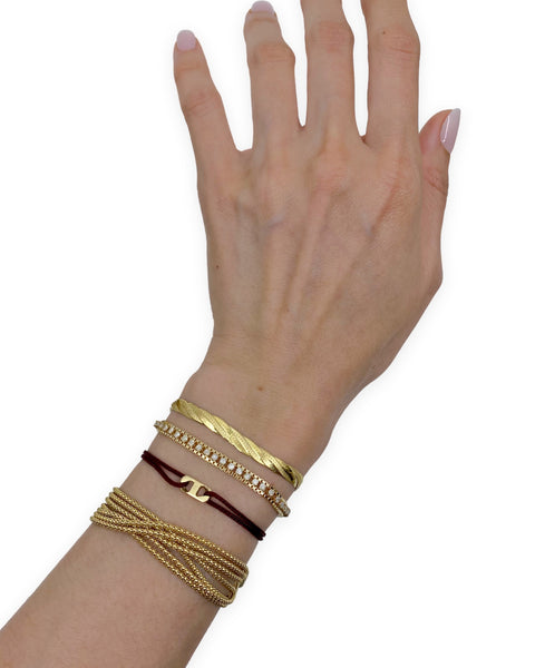14k Gold Multi-Strand Bracelet (7.5")