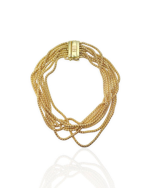 14k Gold Multi-Strand Bracelet (7.5