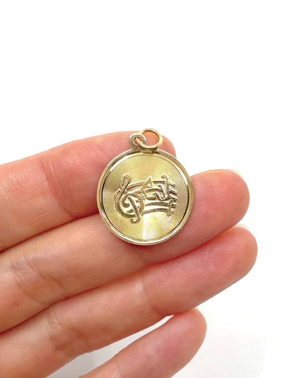 14k Gold Music Charm