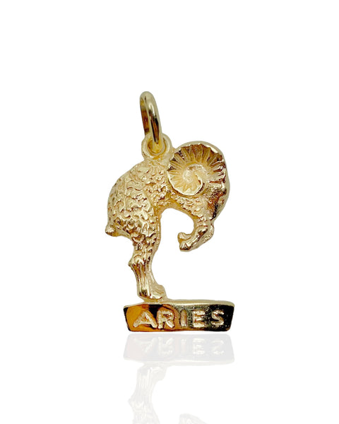14k Gold Aries Charm