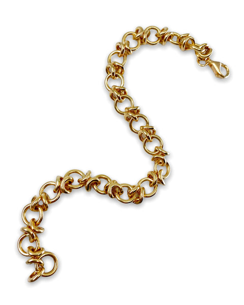 18k Gold Fancy Link Bracelet (7.25