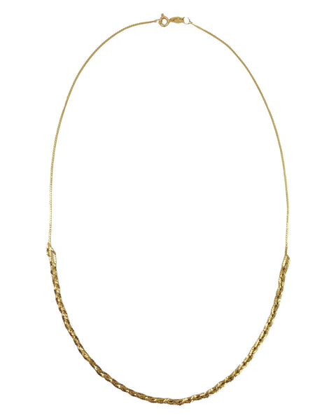 14k Gold Braided Serpentine Link Chain (18.25
