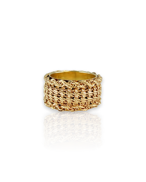 14k Gold Fancy Woven Ring (5.25)
