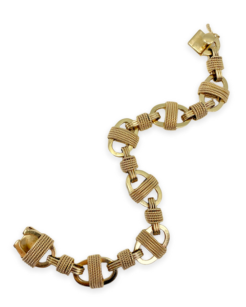 14k Gold Mariner Link Bracelet (7.25