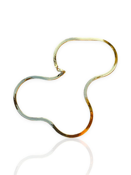 14k Gold Herringbone Chain Necklace (20.125