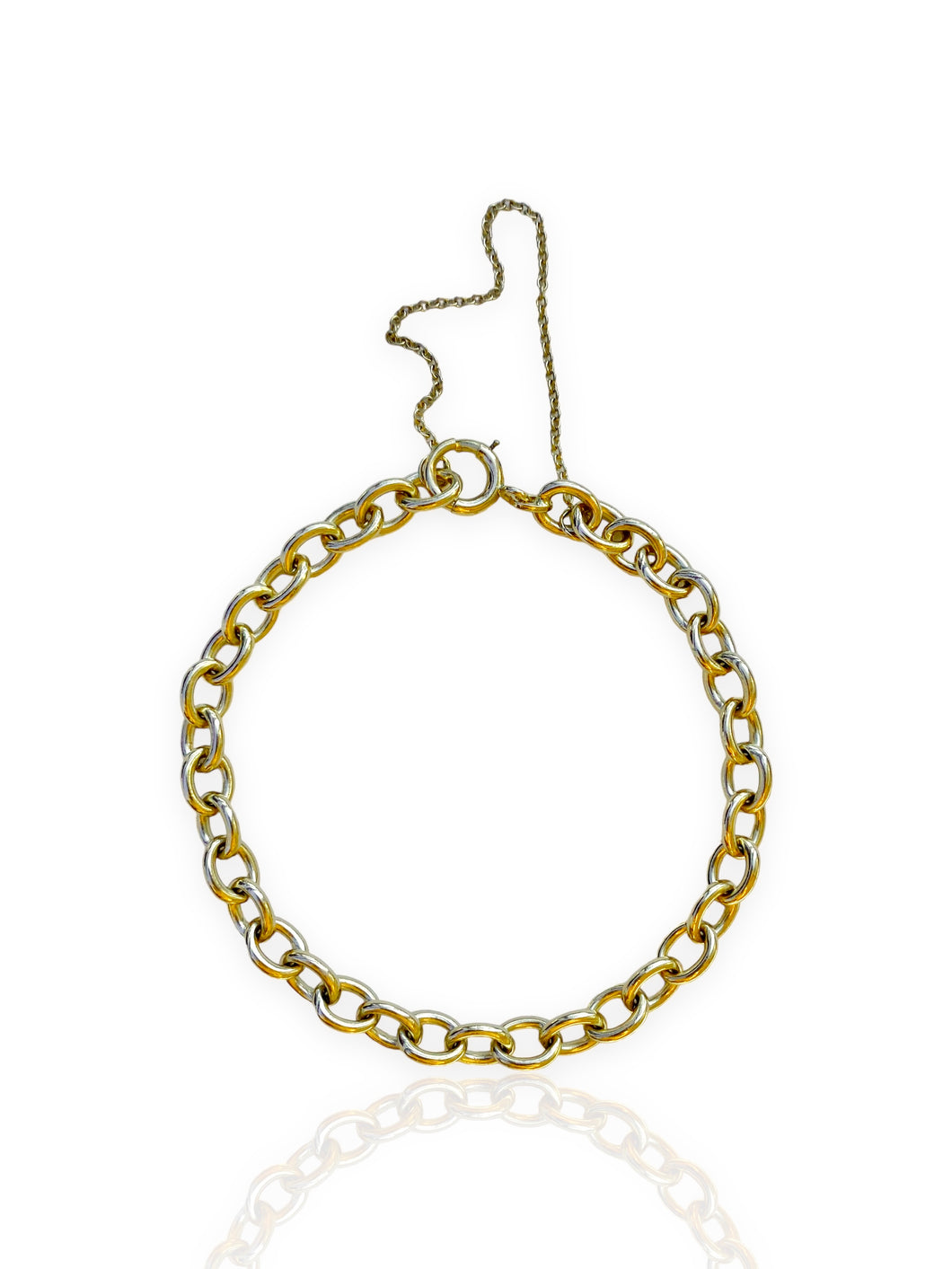 14k Gold Cable Link Bracelet (7.875